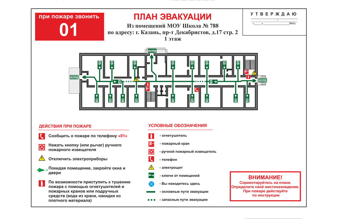 Планы эвакуации